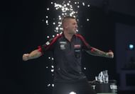 Nathan Aspinall is jubilant after managing his first ever television win over 'MvG'.